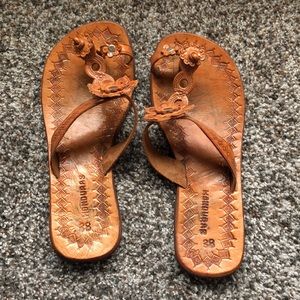 Handmade sandals for Honduras!
